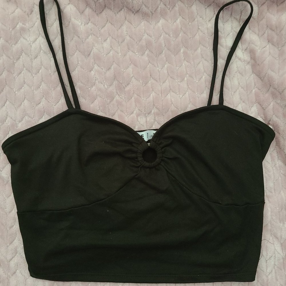 Cute crop top with keyhole